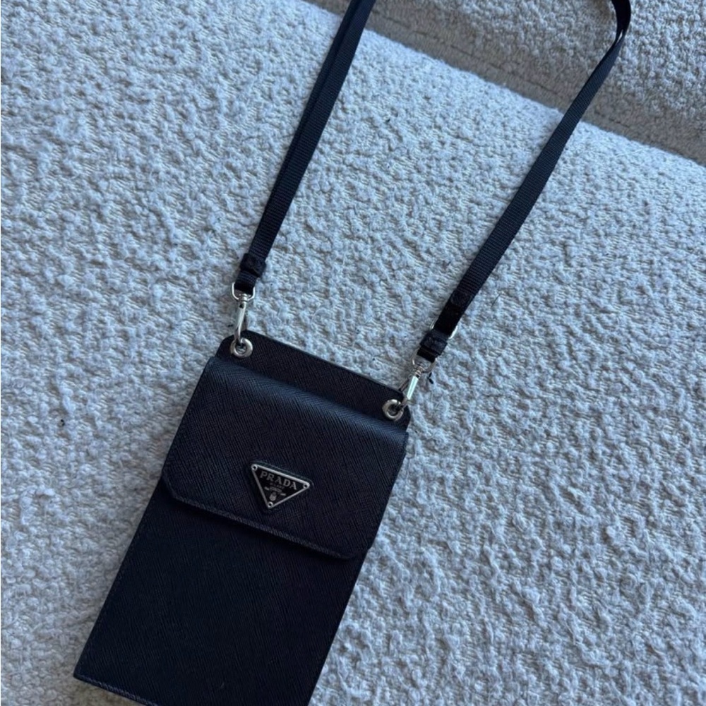 Prada Black Leather Crossbody Bag